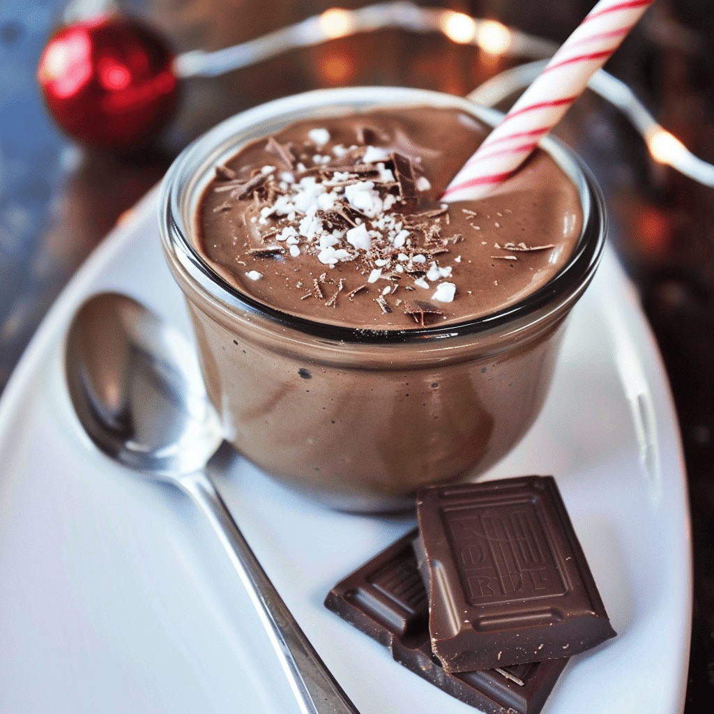 3-Ingredient Dark Chocolate Peppermint Mousse 4 Dark Chocolate Peppermint Mousse 1