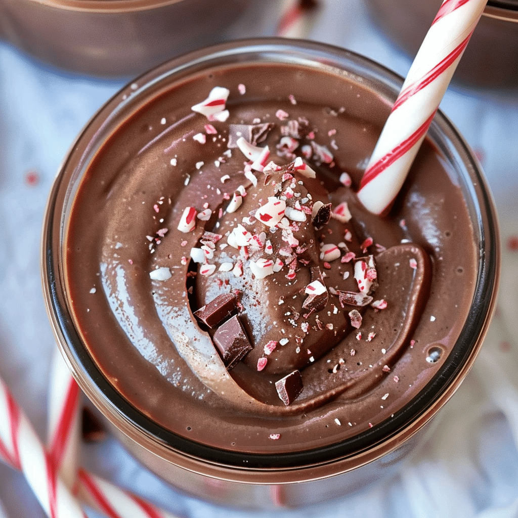 Dark Chocolate Peppermint Mousse