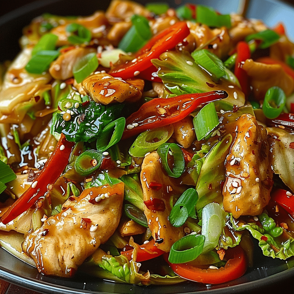 Easy Chinese Chicken Cabbage Stir Fry 1