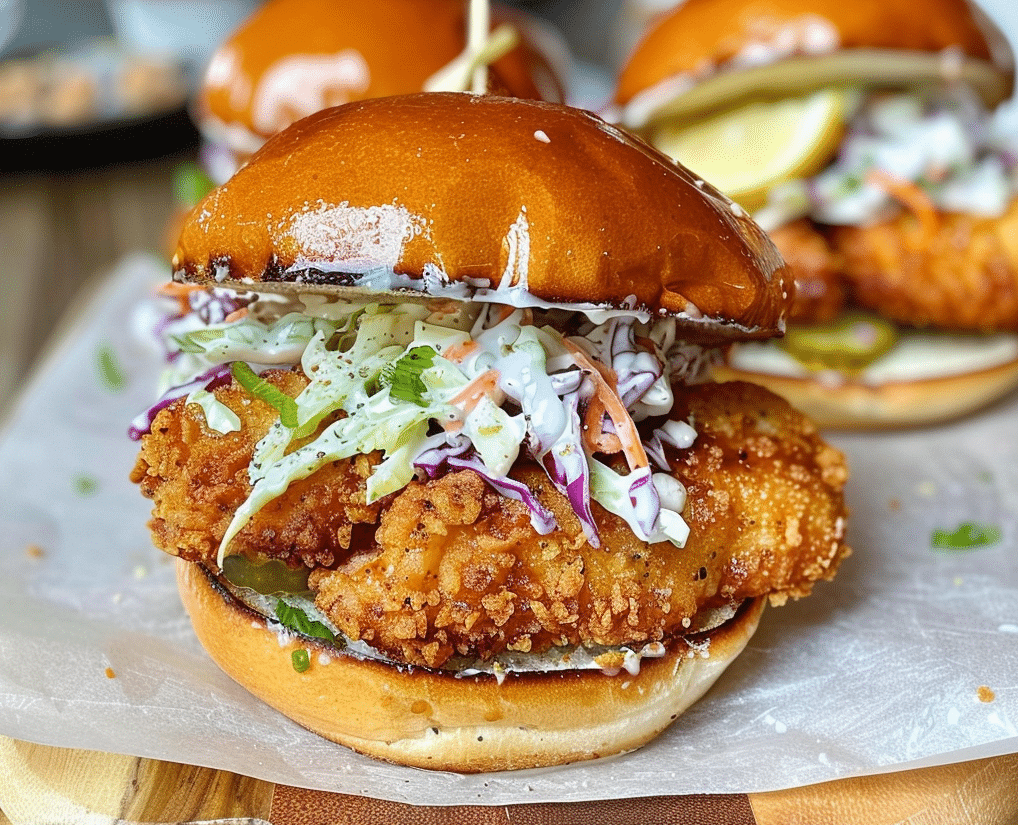 Healthy Hot Honey Chicken Sandwiches