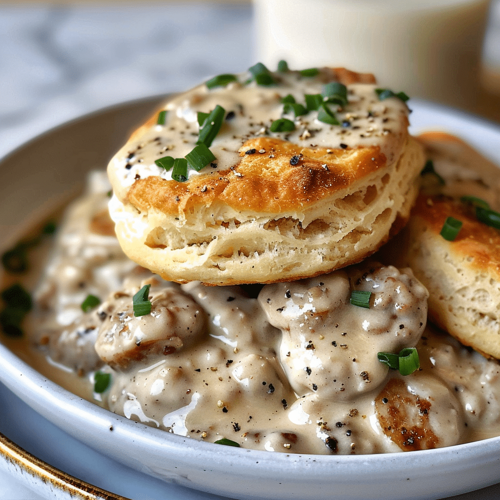 Homemade Sausage Gravy 4 Homemade Sausage Gravy 1