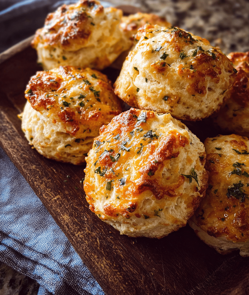 Honey Butter Cheddar Biscuits