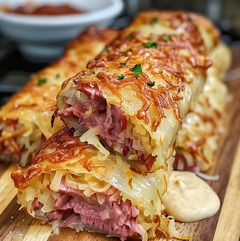 Keto Crispy Reuben Roll Up e1770773025927