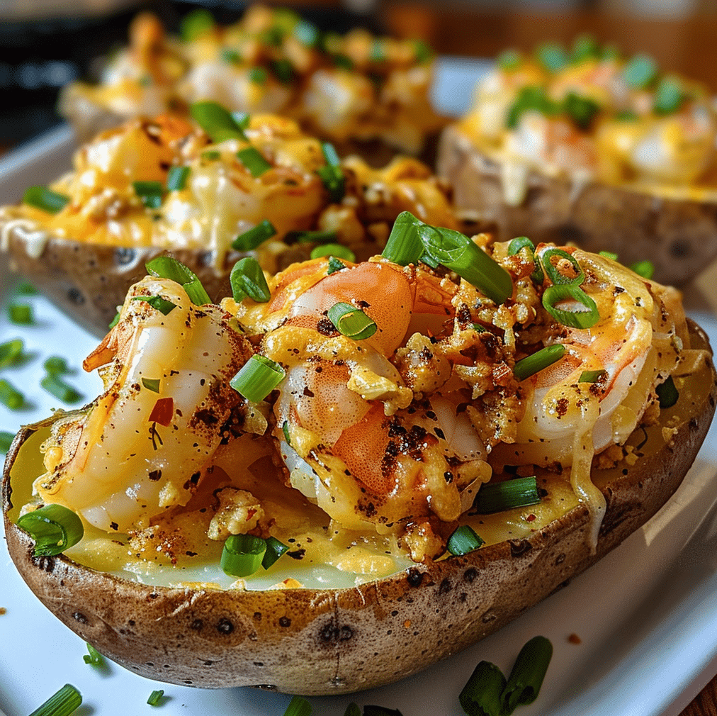 Loaded Cajun Seafood Stuffed Potatoes e1770690645348