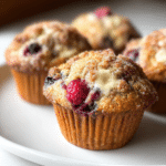 Mixed Berry Muffins with Sugary Tops e1770238047375