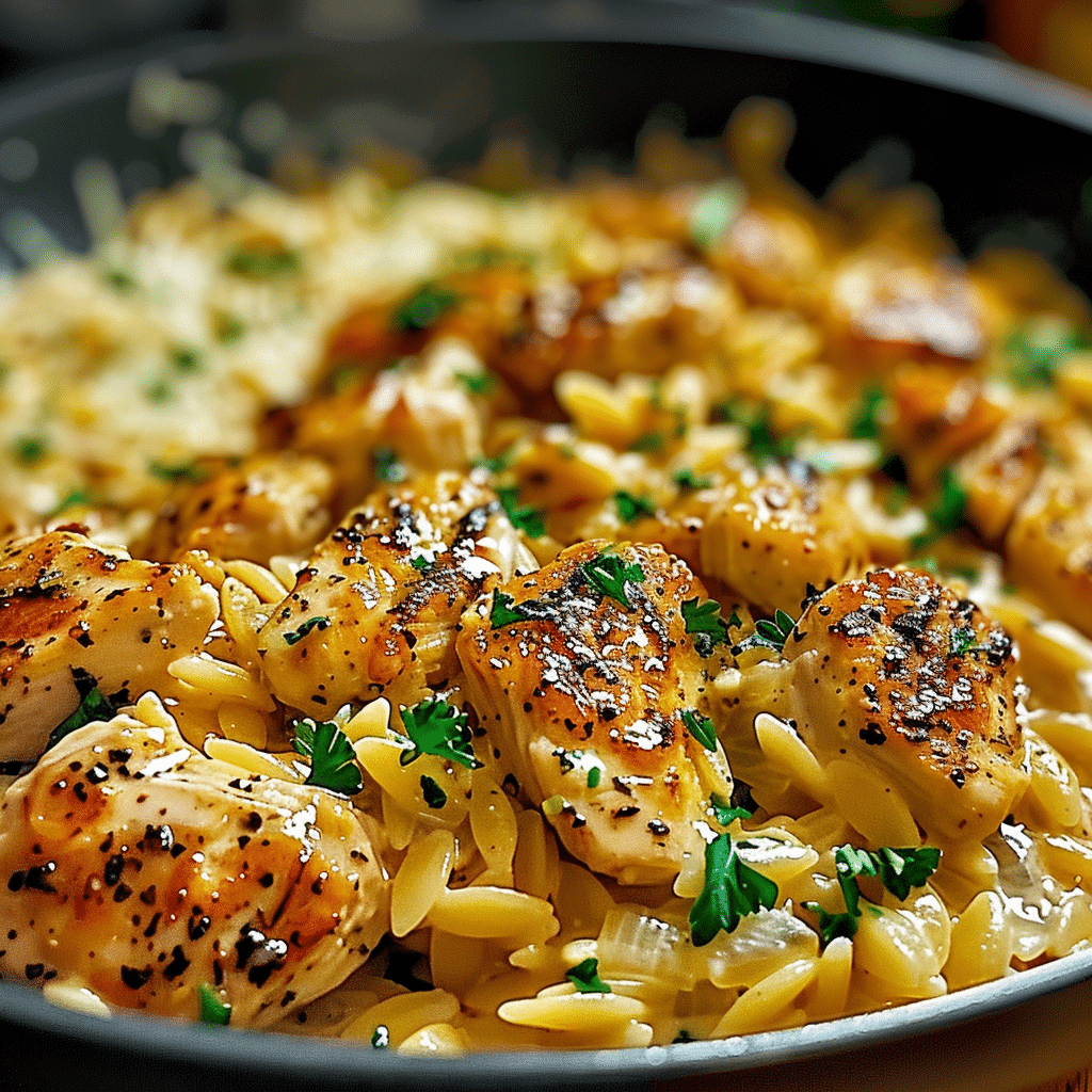 One-Pot Cajun Chicken Alfredo Orzo 4 One Pot Cajun Chicken Alfredo Orzo