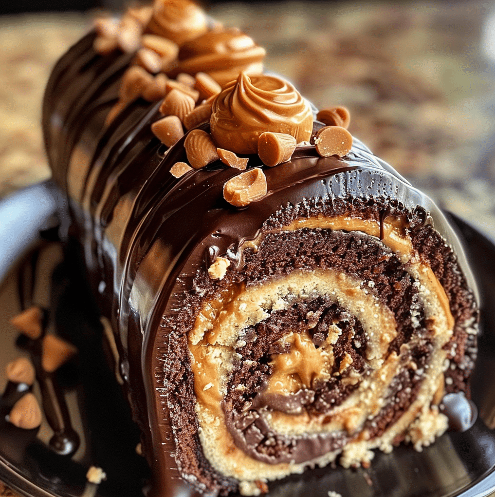 Peanut Butter Cup Chocolate Roll 1 e1770852918584