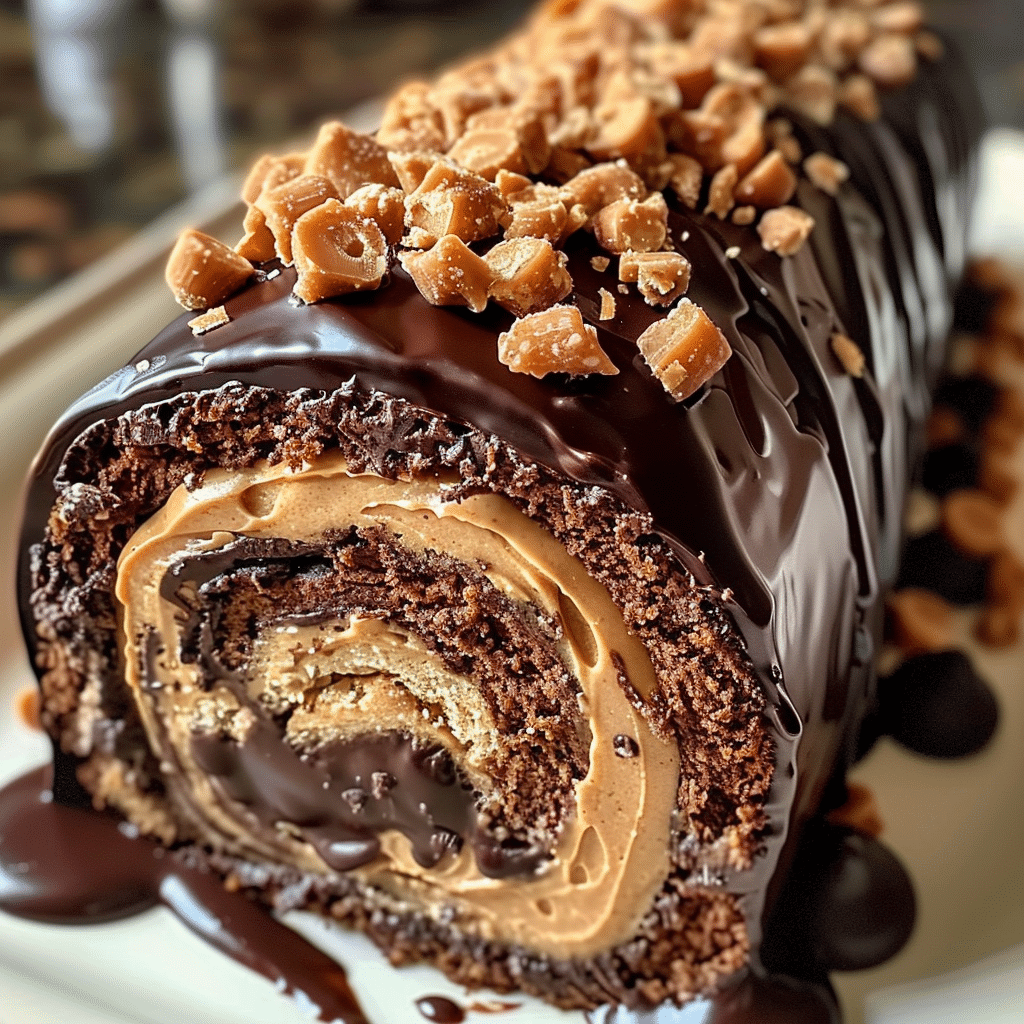 Peanut Butter Cup Chocolate Roll 4 Peanut Butter Cup Chocolate Roll