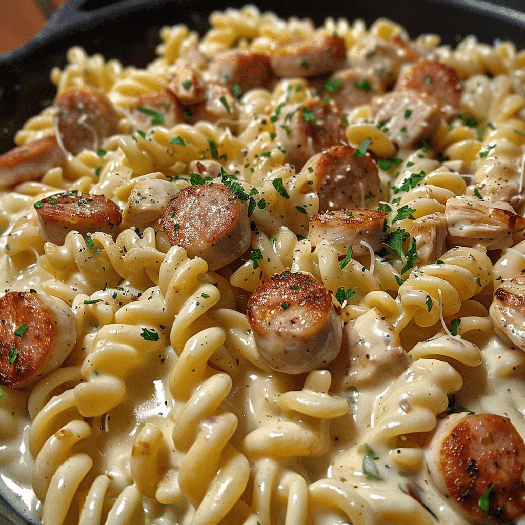 Creamy Pepper Jack Chicken & Sausage Pasta 4 Pepper Jack Chicken Sausage Pasta