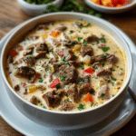 Philly Cheese Steak Soup