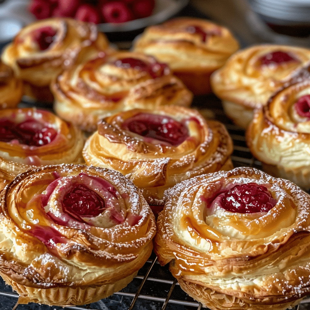 Raspberry Cream Cheese Cruffins 4 Raspberry Cream Cheese Cruffins