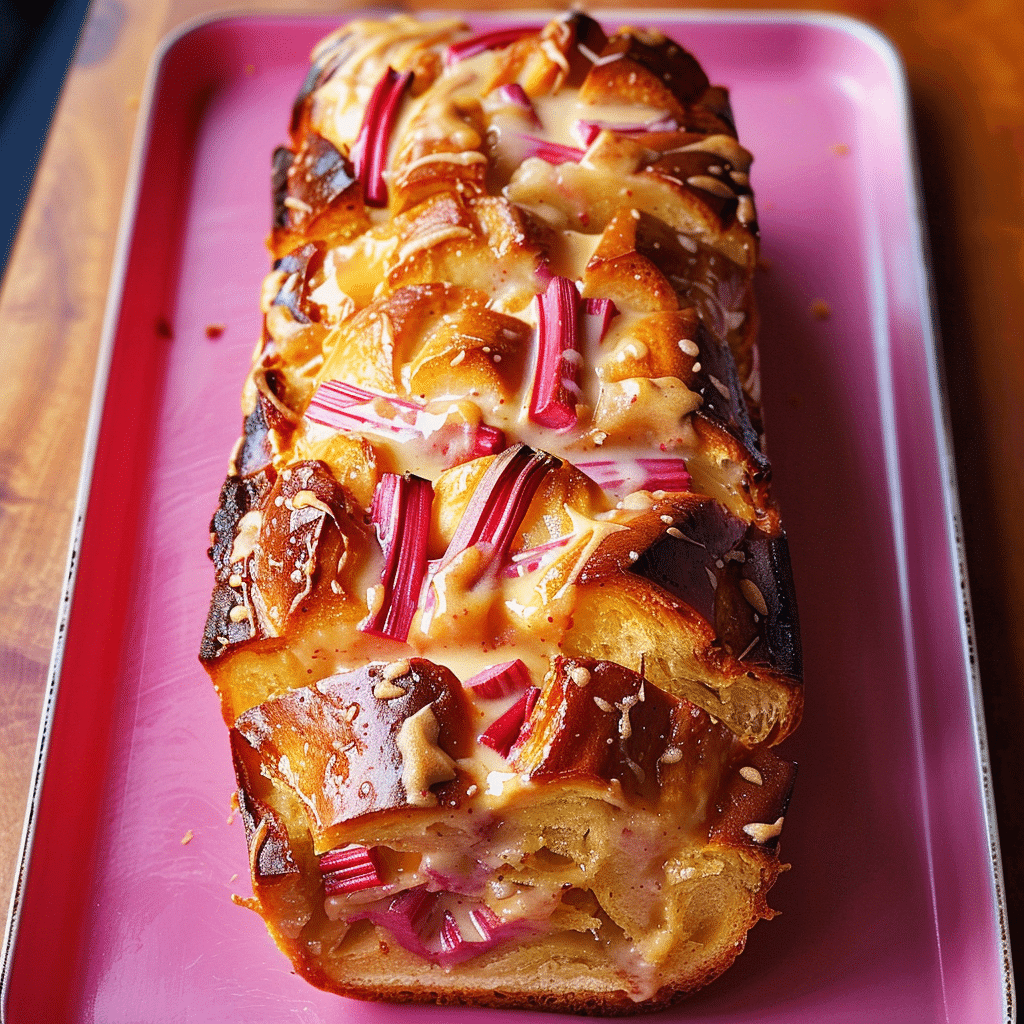 Rhubarb and Custard Brioche Loaf 4 Rhubarb and Custard Brioche Loaf