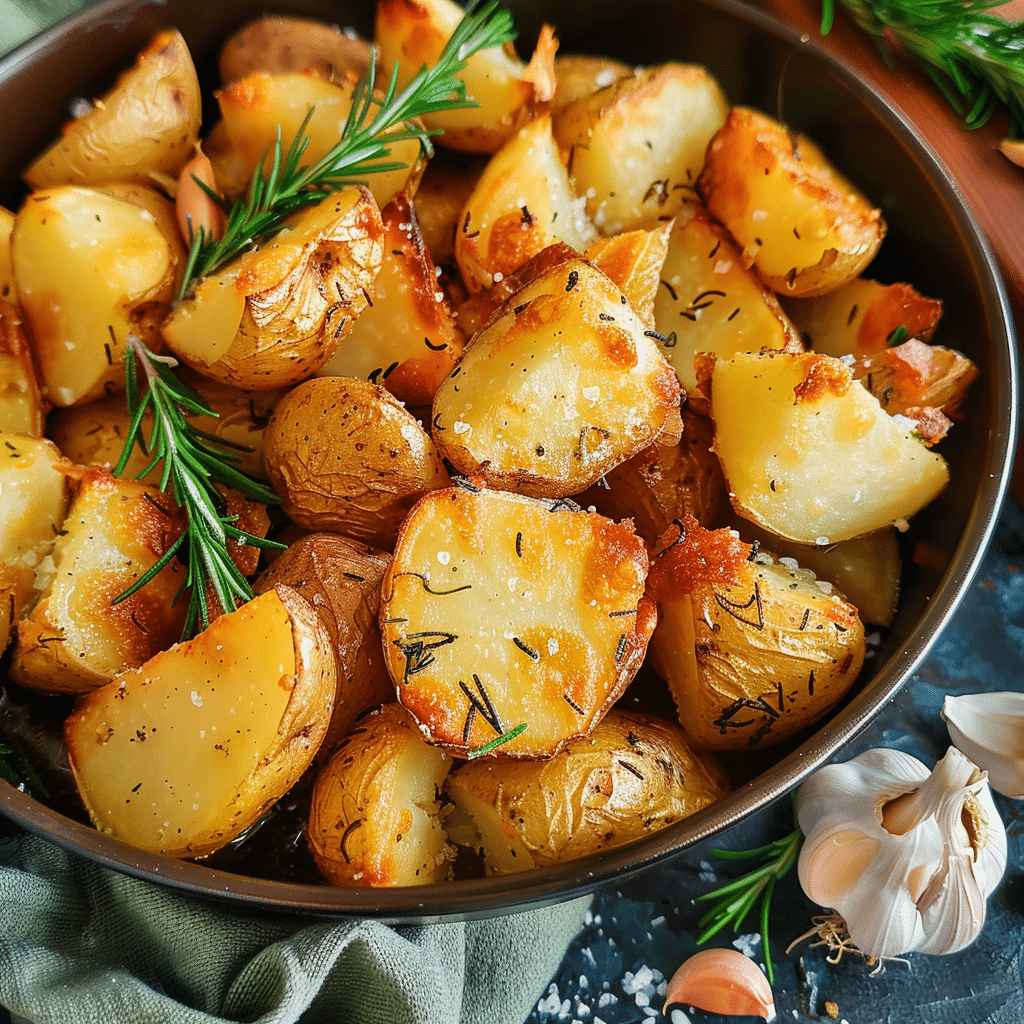 Rosemary Garlic Roast Potatoes