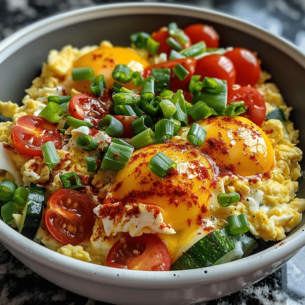 Scrambled Egg and Veggie Bowl