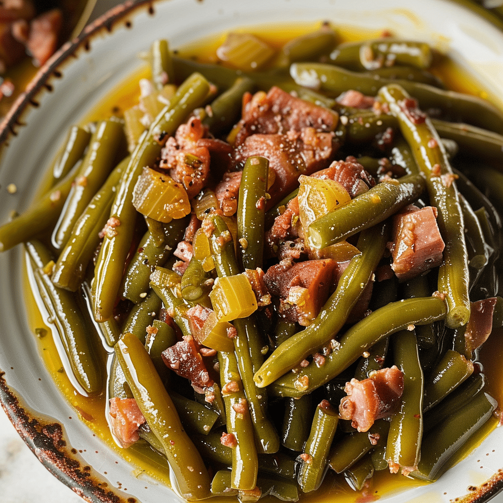 Slow Cooker Southern Green Beans 1