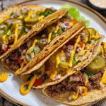 Smash Burger Tacos ١