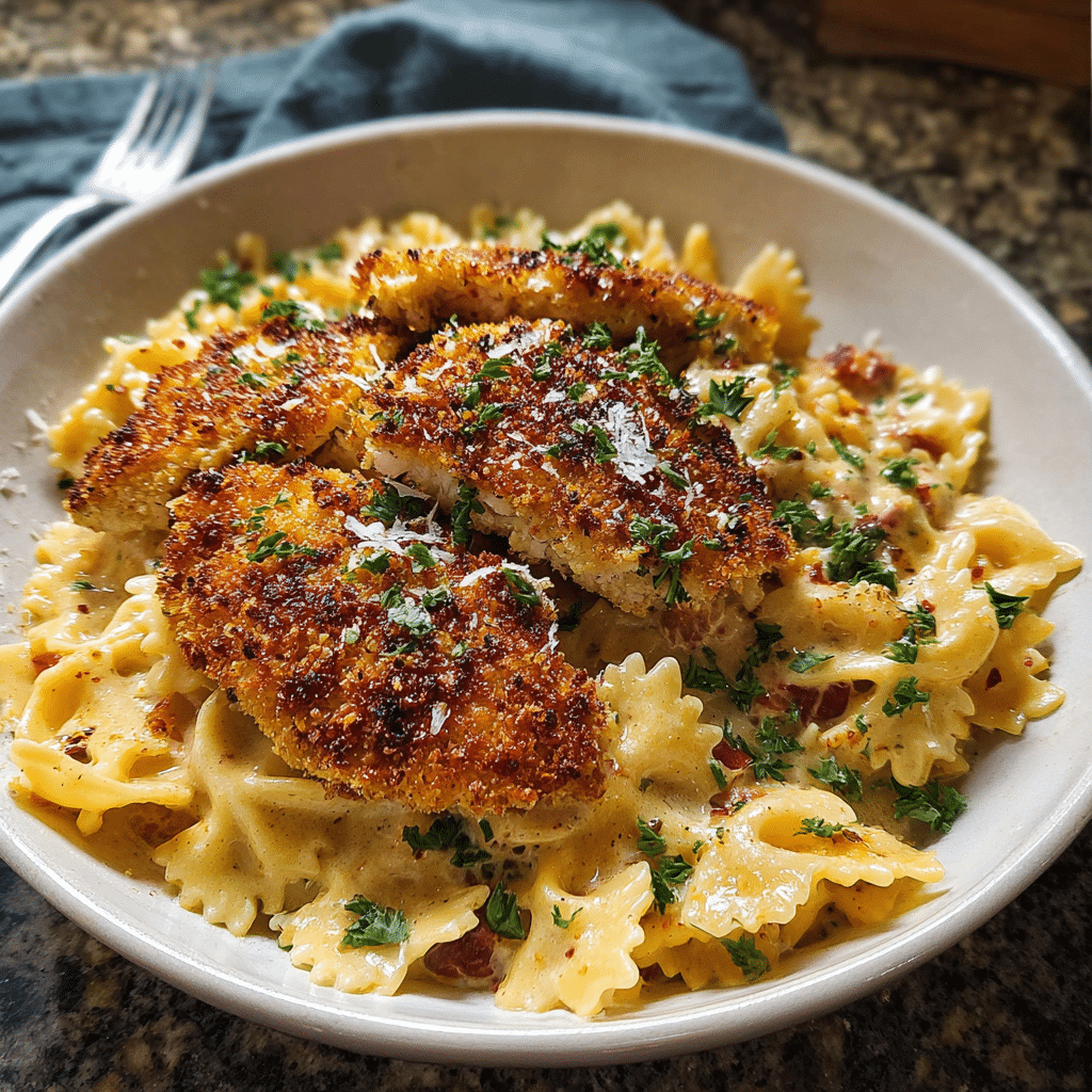 Southern Style Creamy Parmesan Chicken Pasta 1