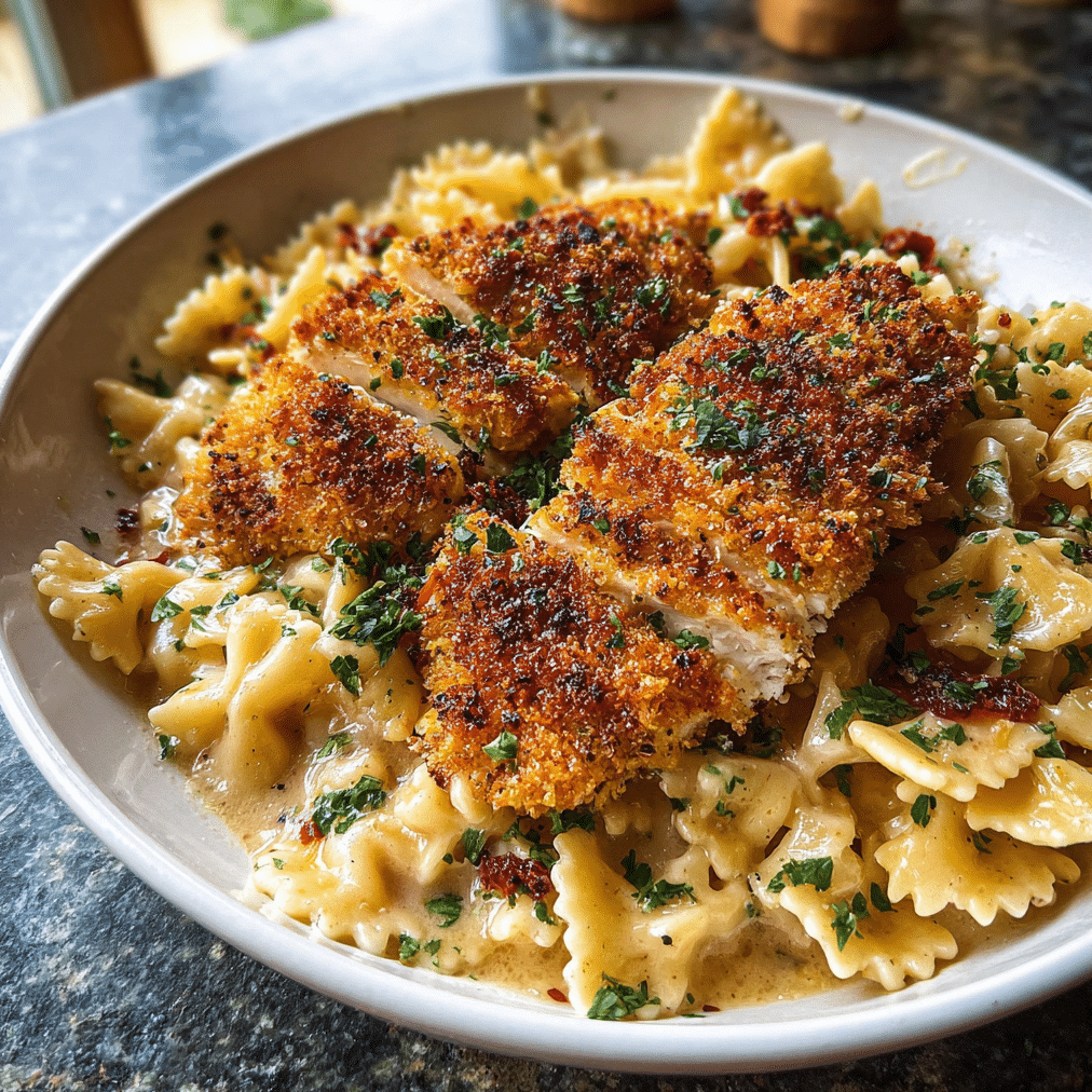Southern Style Creamy Parmesan Chicken Pasta e1770425382952