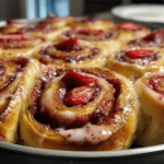 Strawberry Cinnamon Rolls with Brioche 1