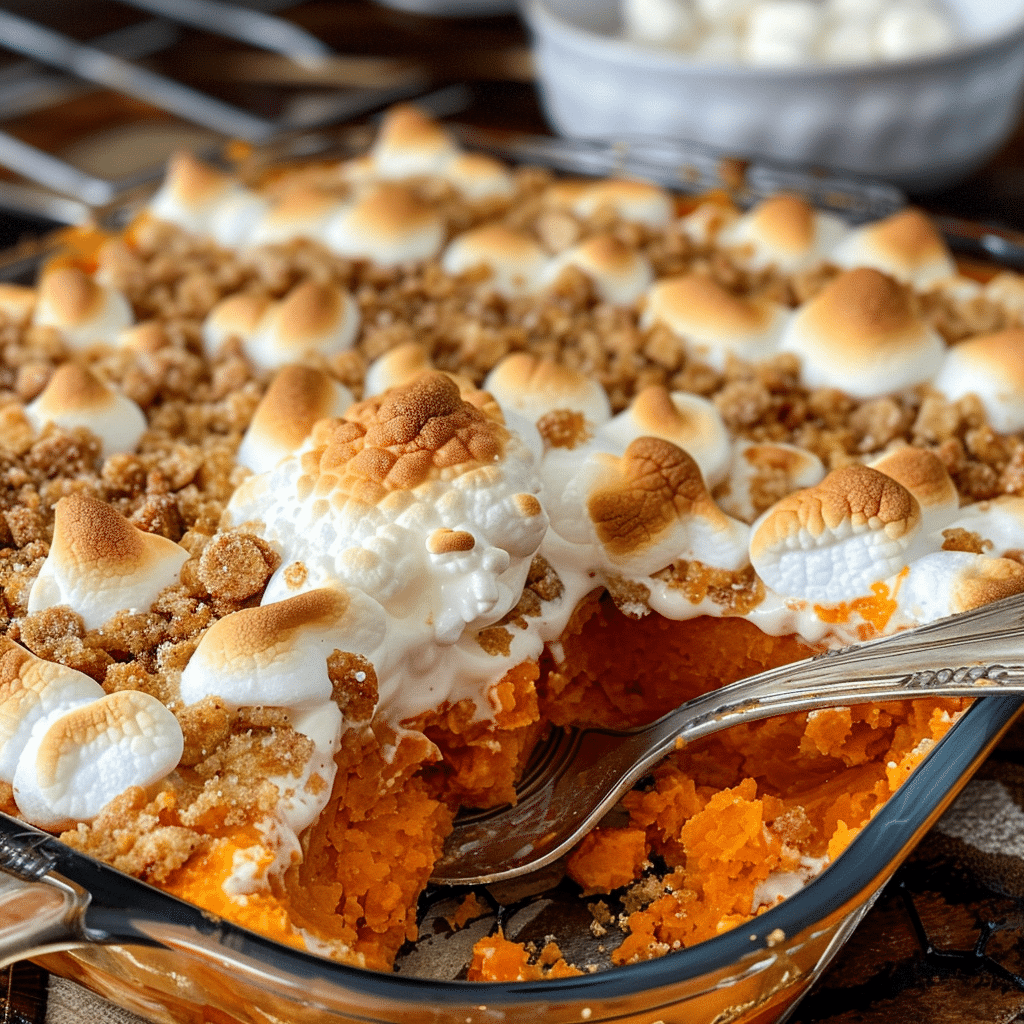 Sweet Potato Casserole with Marshmallows