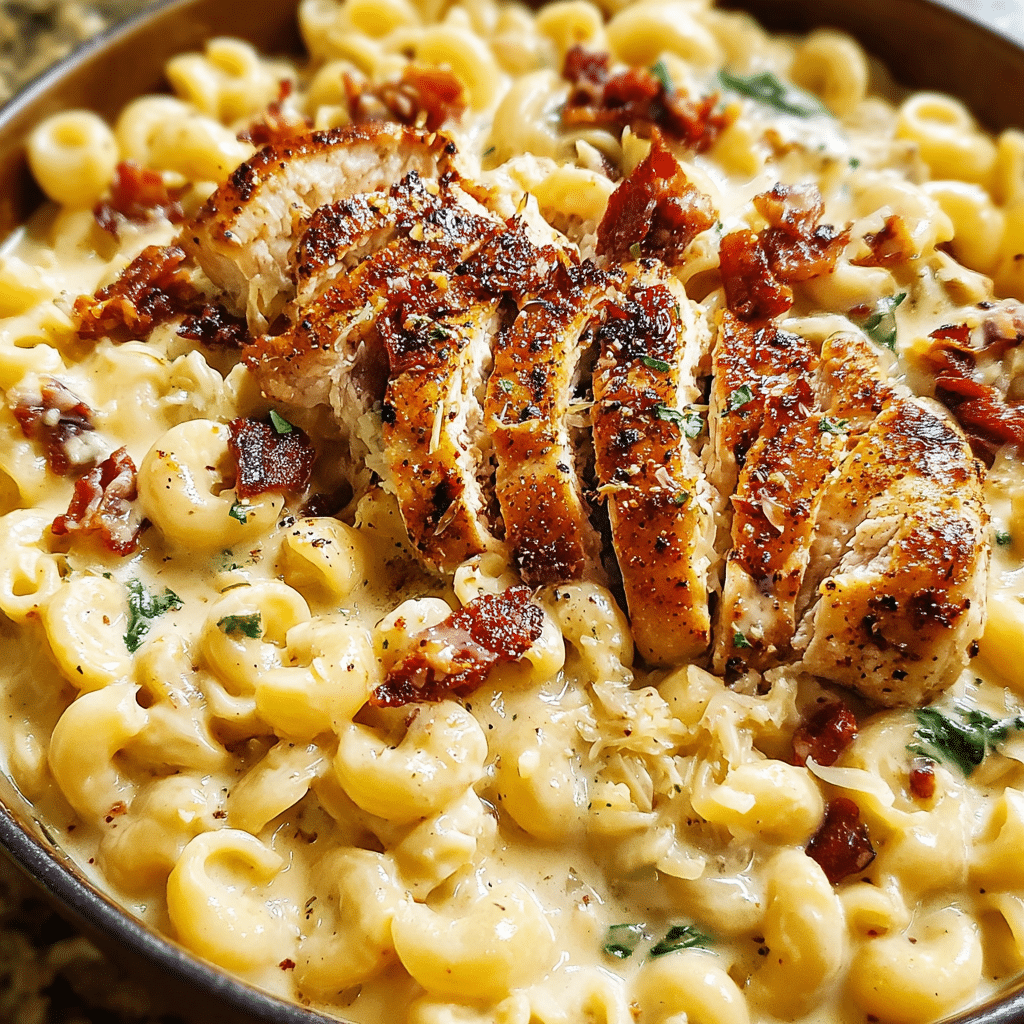 Tuscan Chicken Mac And Cheese