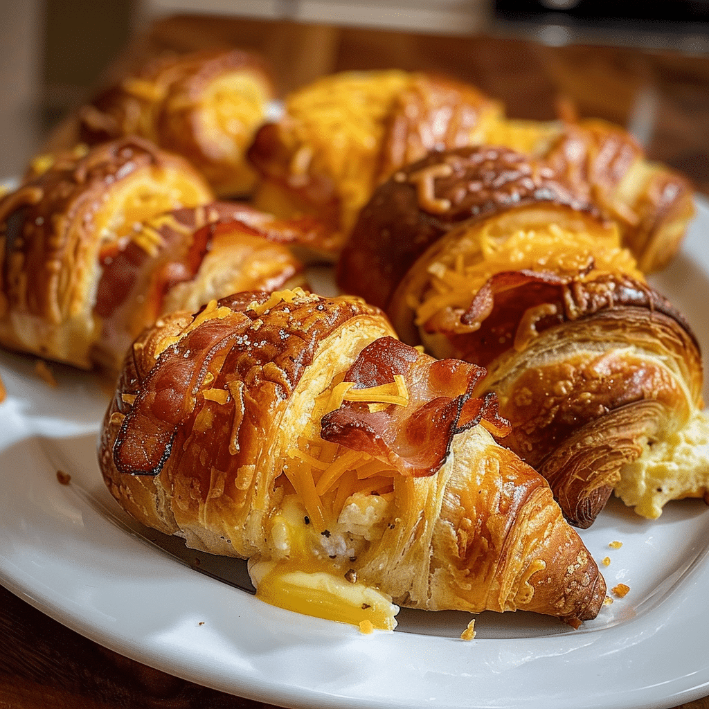 Bacon Egg and Cheese Crescent Rolls
