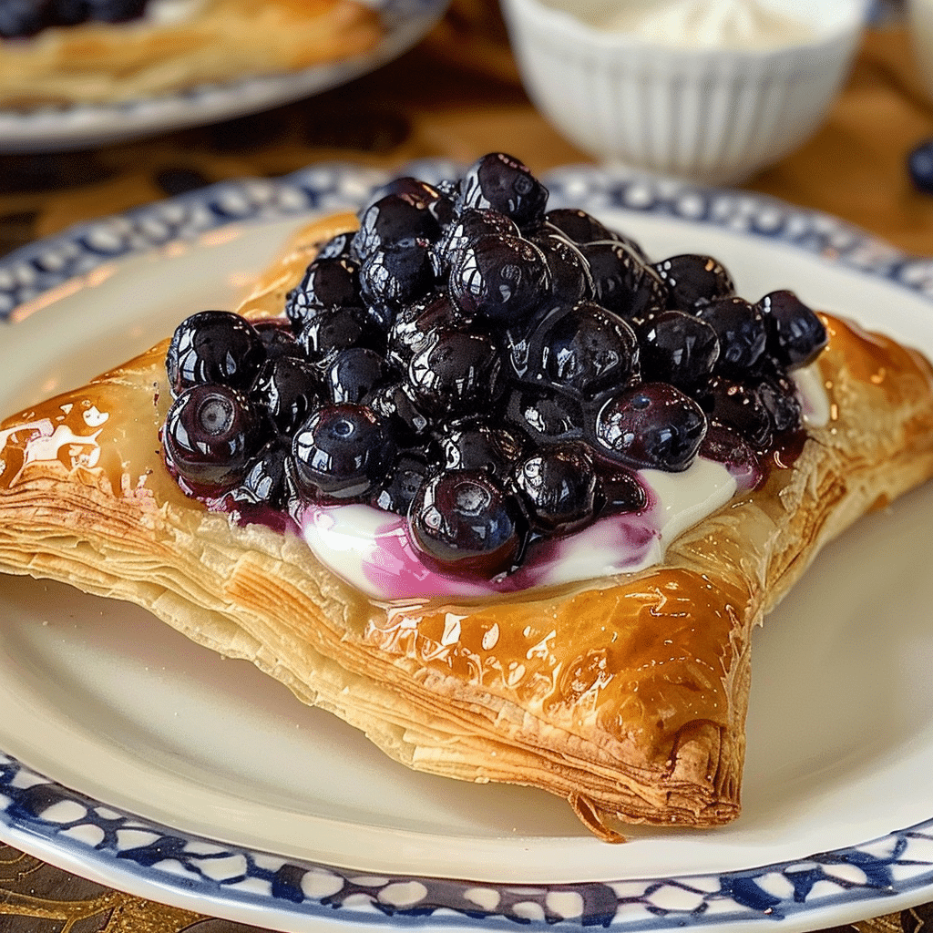 Decadent Blueberry Cream Cheese Danish 4 Blueberry Cream Cheese Danish 1
