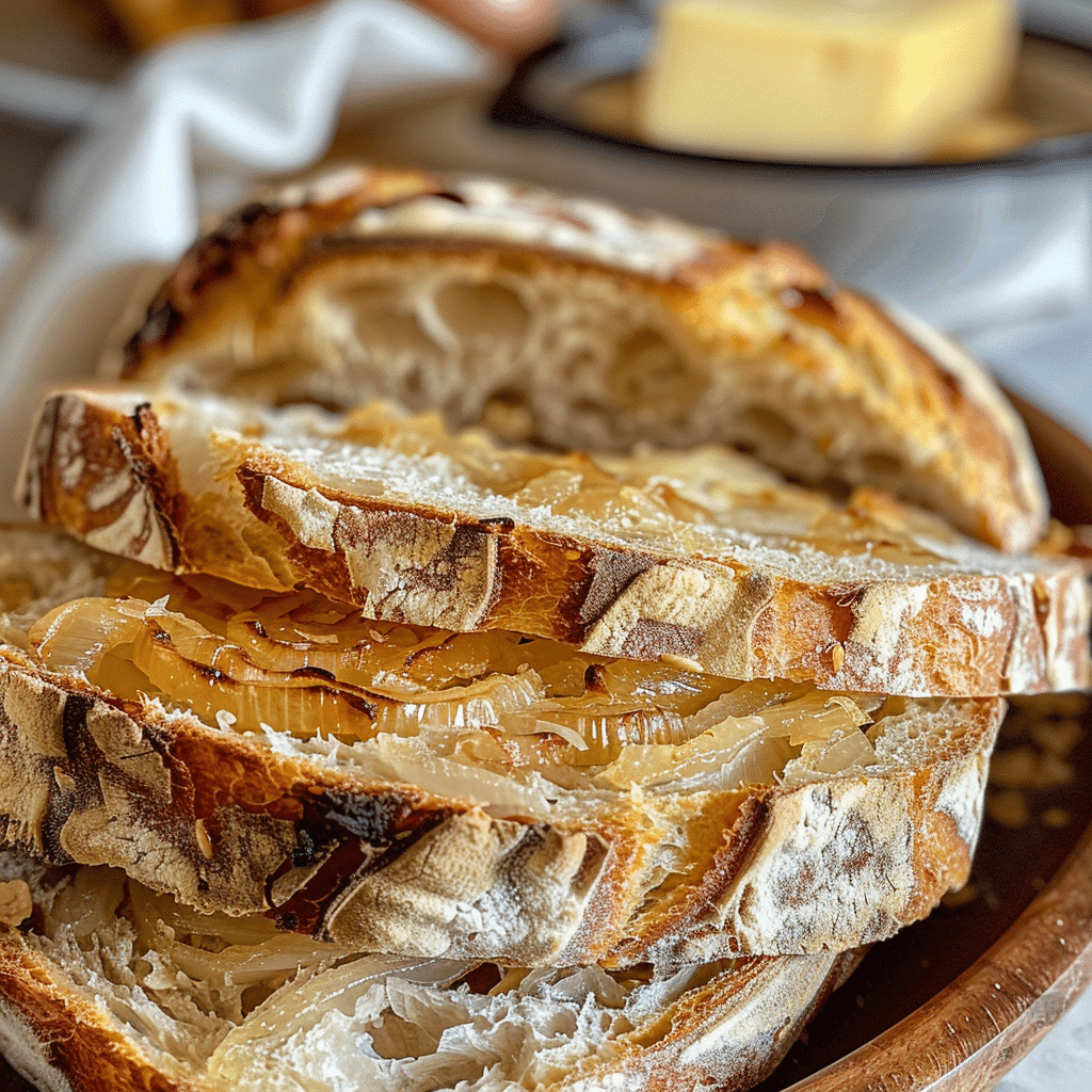Caramelized Onion & Gouda Sourdough 4 Caramelized Onion Gouda Sourdough