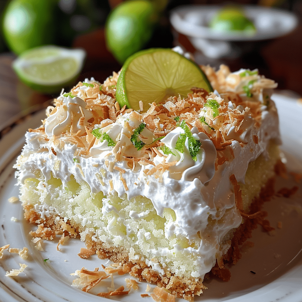 Coconut Lime Poke Cake 1