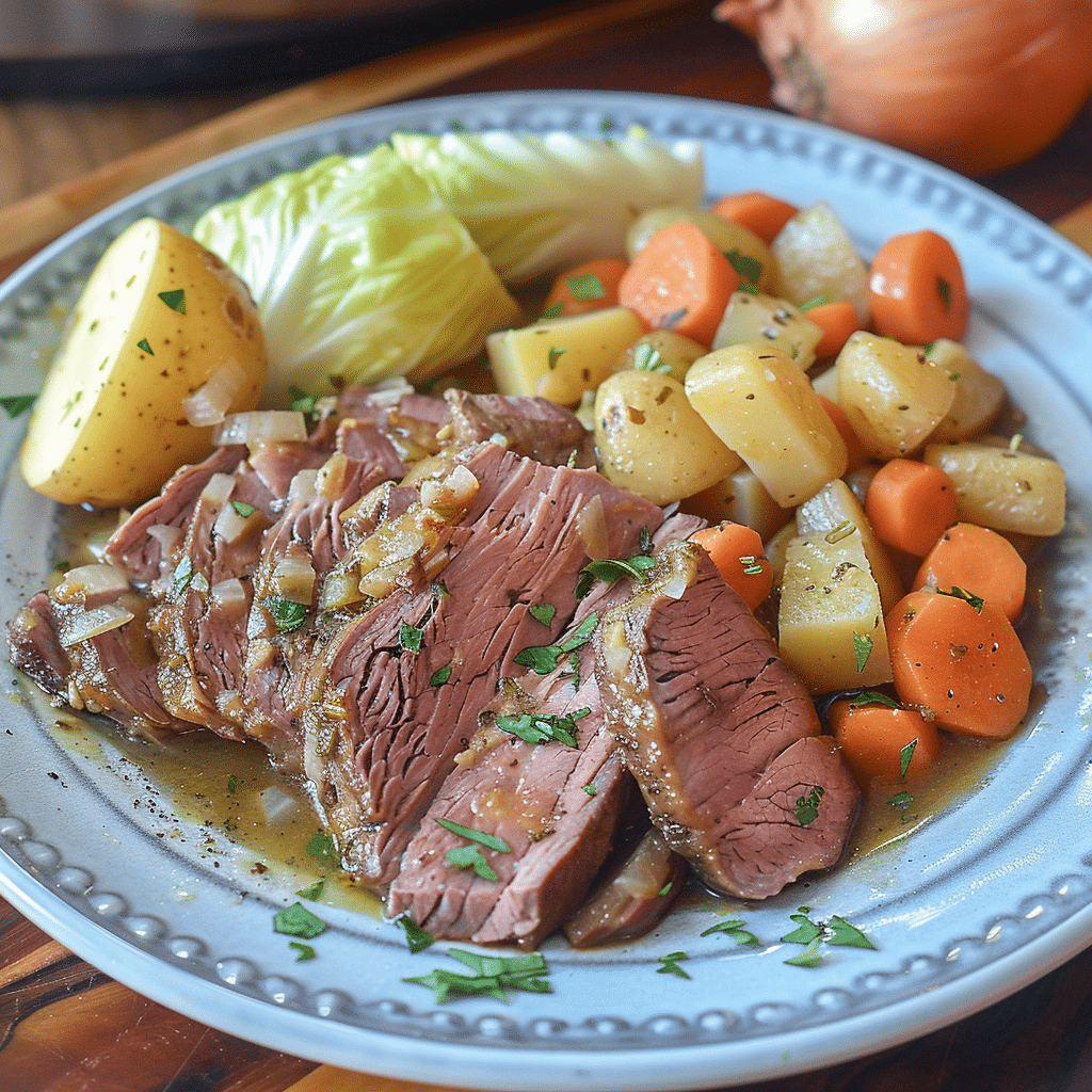 Corned Beef and Cabbage Slow Cooker 1
