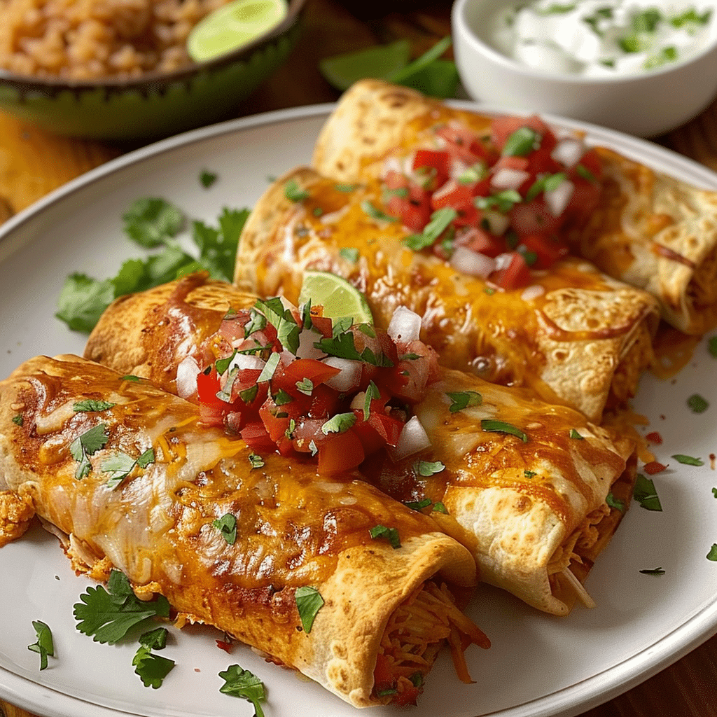 Crispy Chicken Chimichangas 4 Crispy Chicken Chimichangas