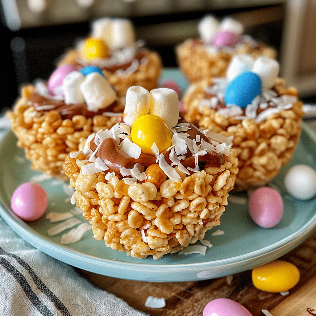 Easter Rice Krispie Nests 4 Easter Rice Krispie Nests 1