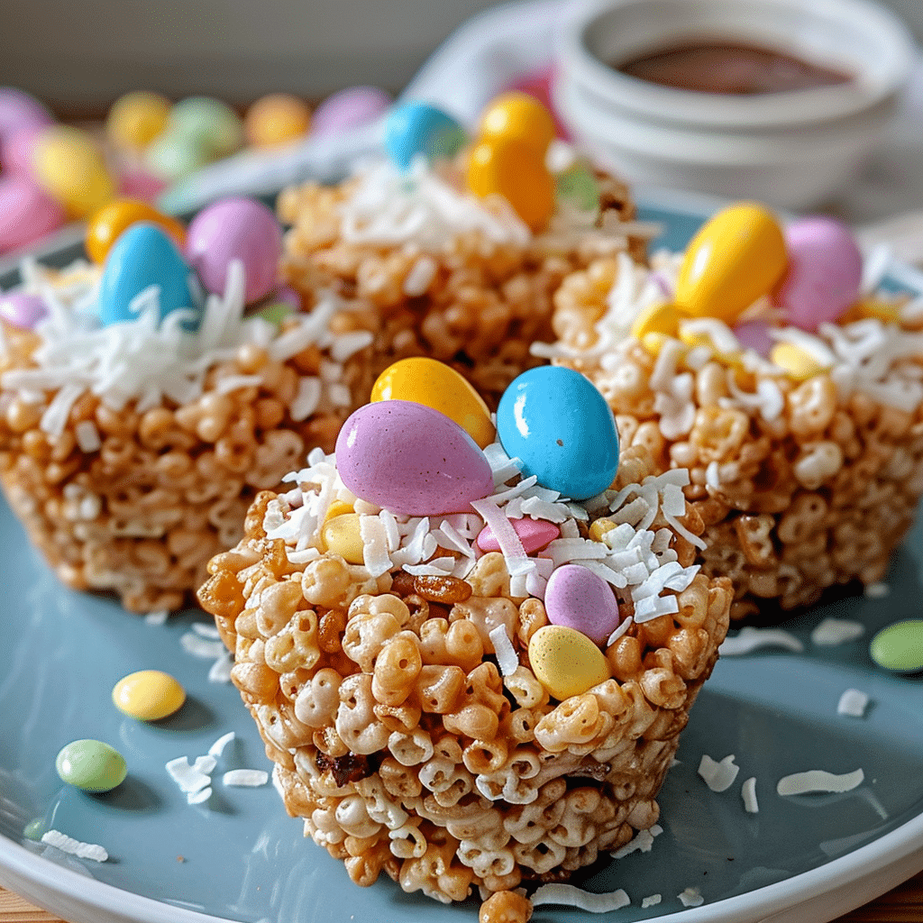 Easter Rice Krispie Nests