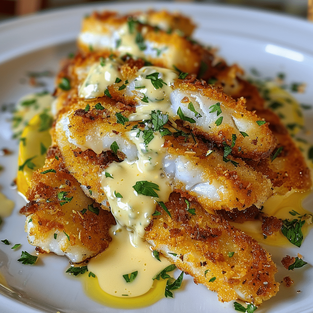 Garlic Herb Cod Strips