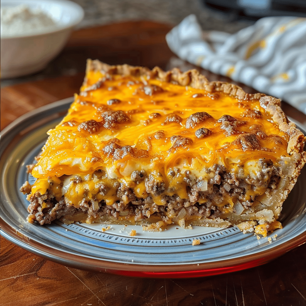 Impossible Cheeseburger Pie 1