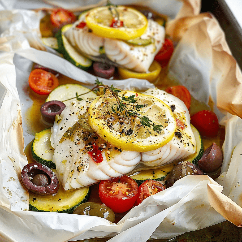 Mediterranean Cod en Papillote 1