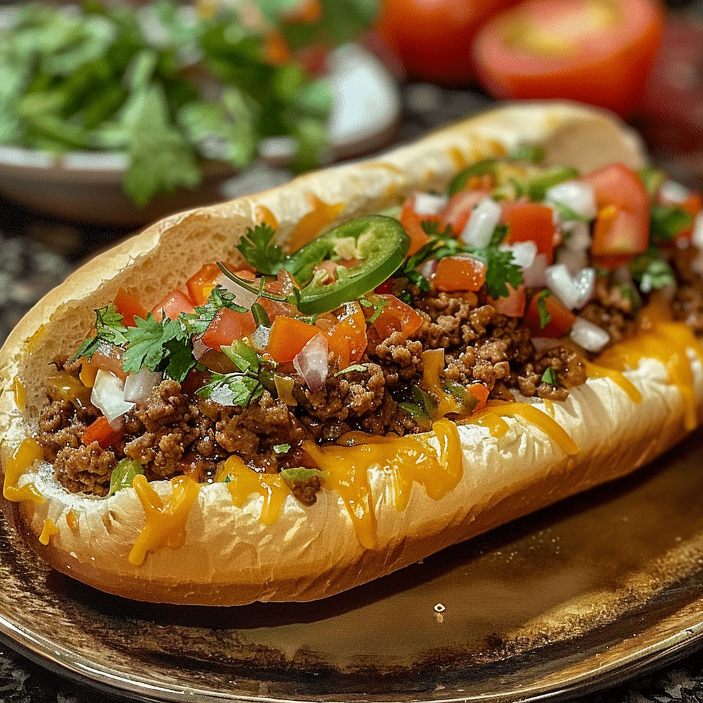 Mexican Chopped Cheese Sandwich 1