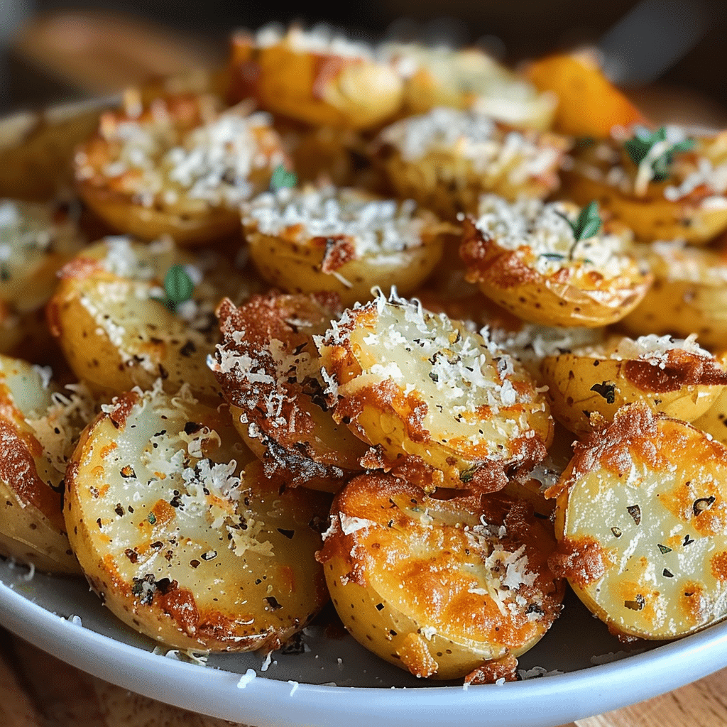 Mini Baked Parmesan Potato Rounds 1