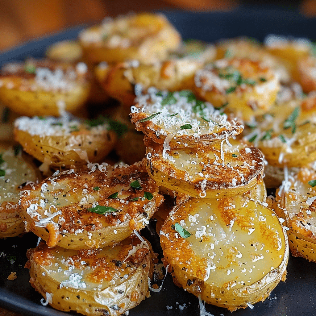 Mini Baked Parmesan Potato Rounds 4 Mini Baked Parmesan Potato Rounds