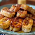 Pan Fried Cinnamon Bananas