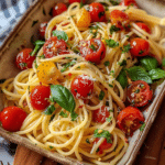 Quick Tomato Garlic Pasta