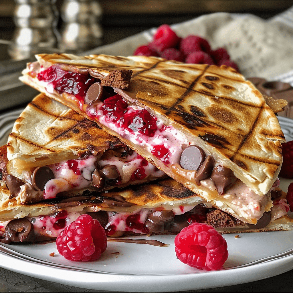 Raspberry Chocolate Chip Quesadilla 1