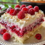 Raspberry Zinger Poke Cake 1