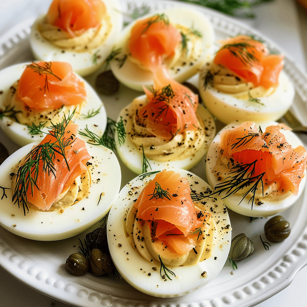 Smoked Salmon Deviled Eggs 1