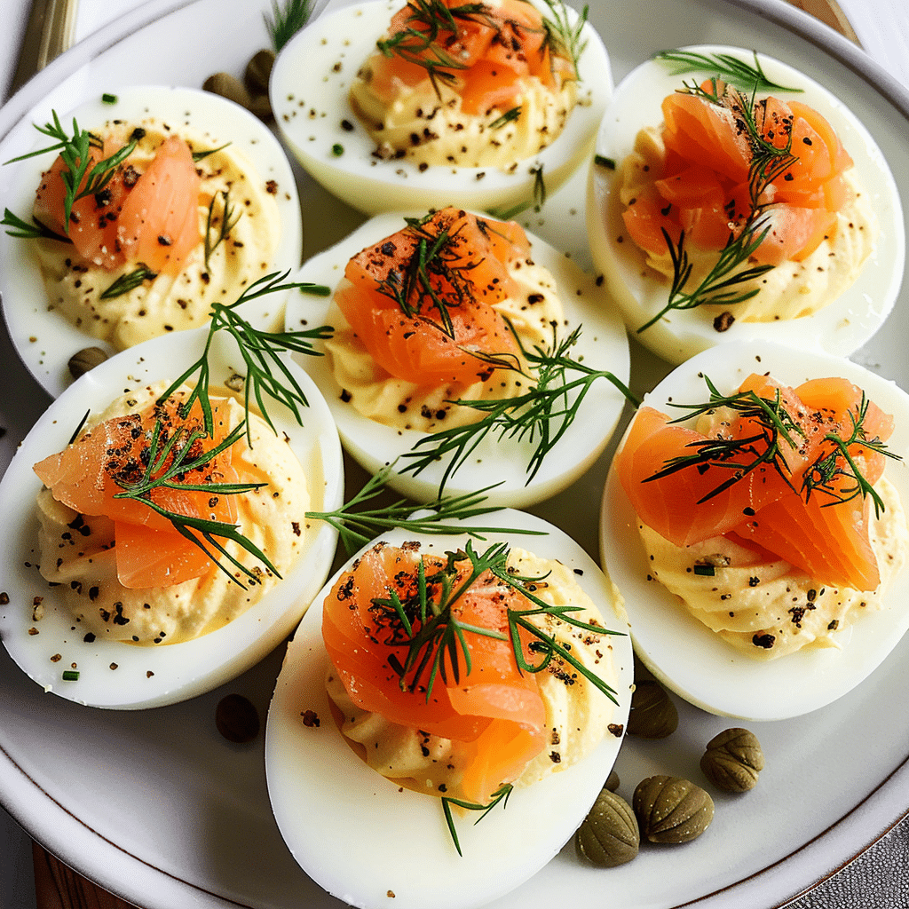 Smoked Salmon Deviled Eggs 4 Smoked Salmon Deviled Eggs