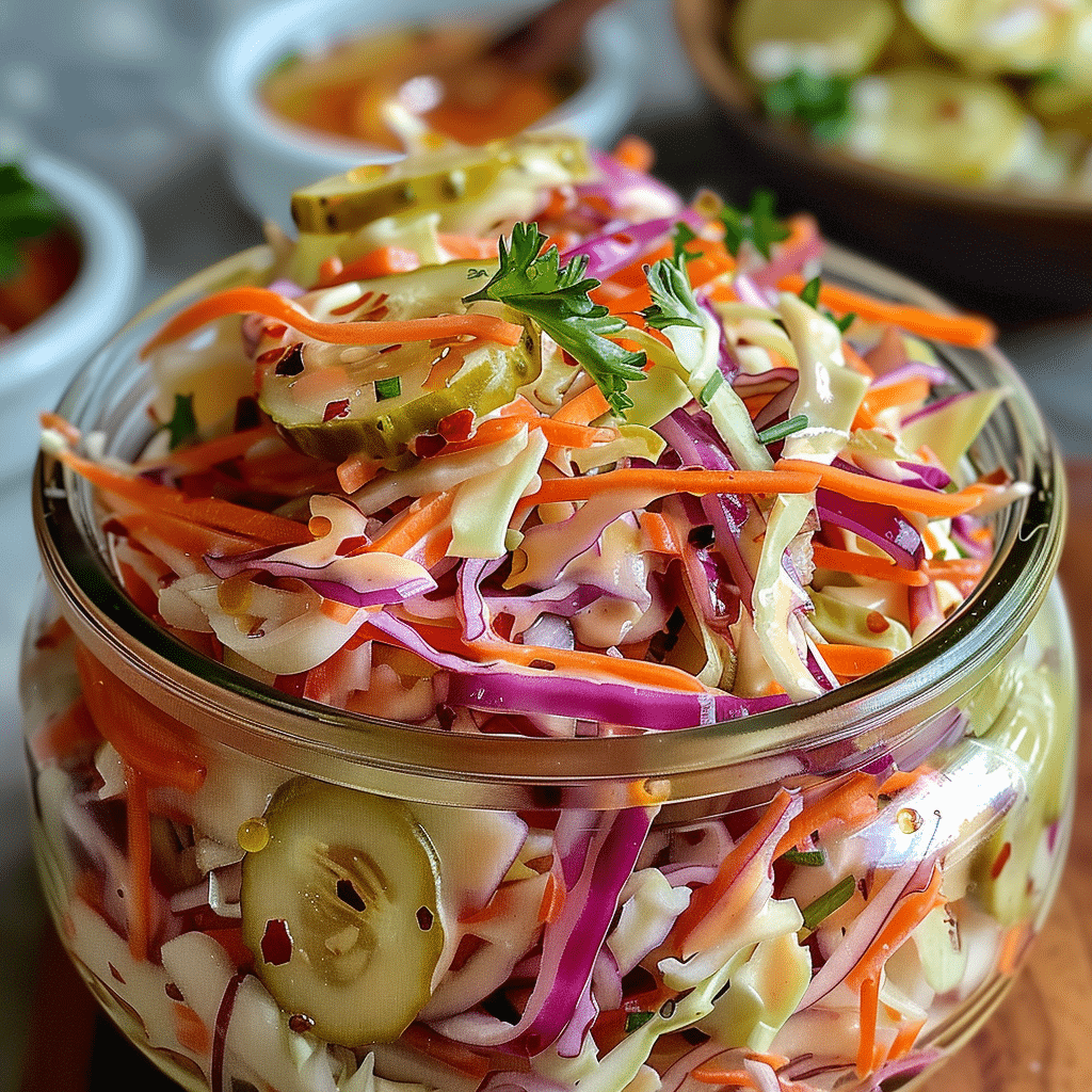 Spicy Pickle Slaw 1