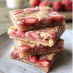 Strawberry Lemon Blondies