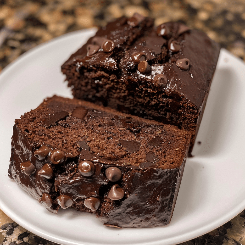 Double Chocolate Zucchini Bread 4 Double Chocolate Zucchini Bread 1