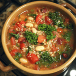 Hearty Slow Cooker Tomato Kale Quinoa Soup 1