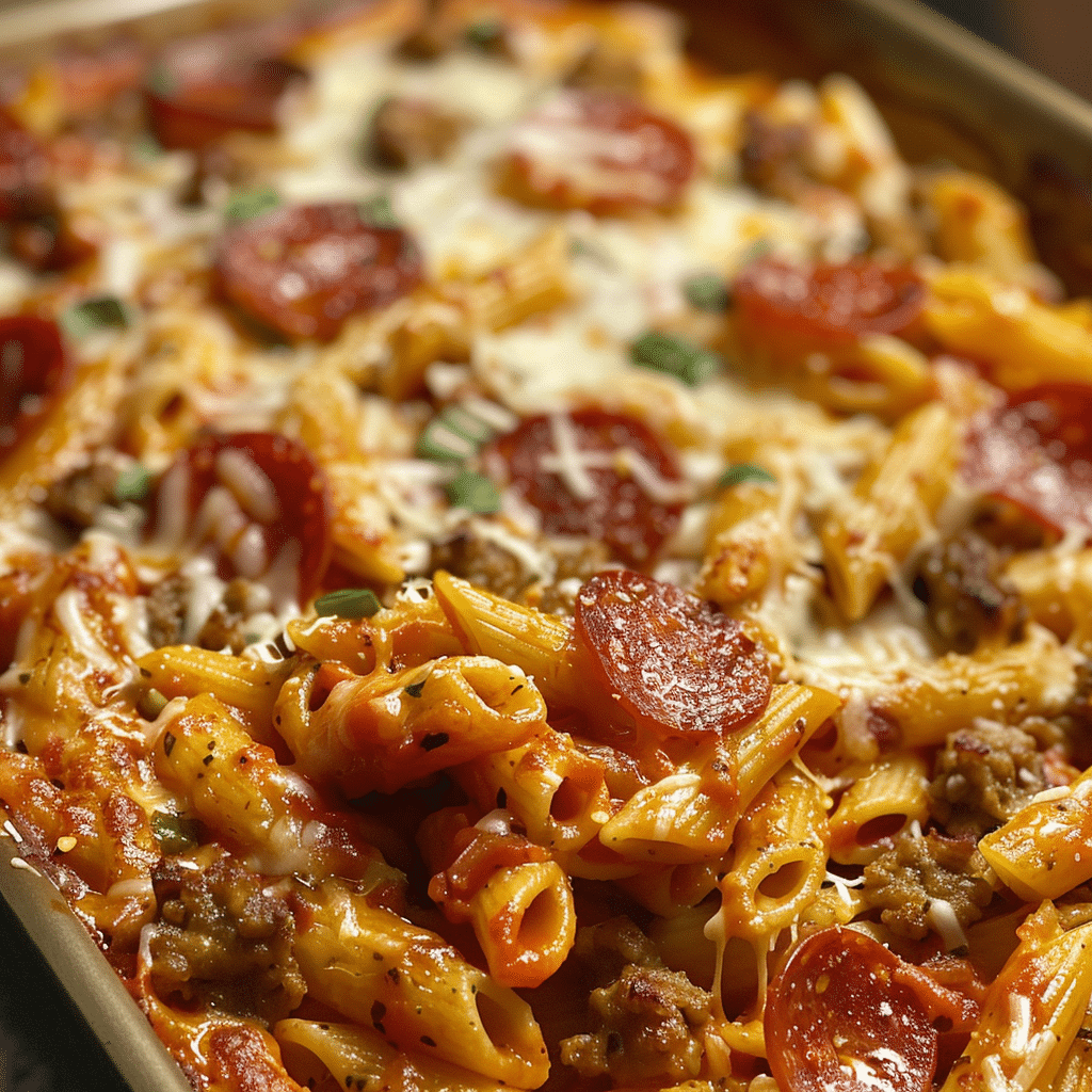 Pizza Pasta Casserole 4 Pizza Pasta Casserole 1